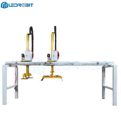 セメントレンガ用自動パレット分離スタッカー PLC制御